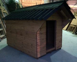 traditional dog kennel